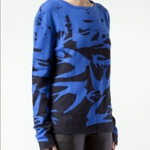 McQ Alexander McQueen Wool Blend Bird Sweater